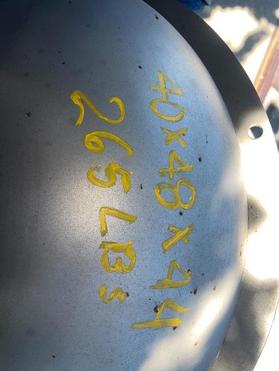 Used Hopper, 10 Cubic Feet, Stainless Steel, Cone Bottom, Tri-Clamp