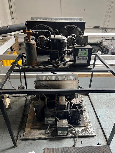 Used Stainless Steel Rotary Pouch Cooler, Refrigeration Compressor & Chiller - #4675483