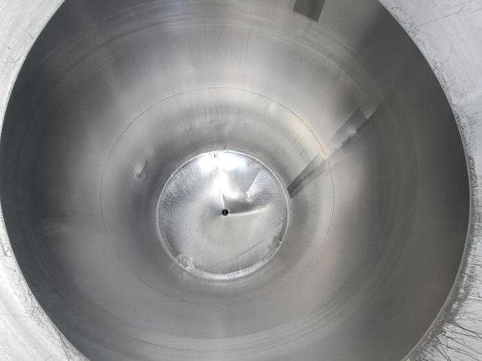 Used Tank, 450 Gallon, 316 Stainless Steel, Dome Top, Cone Bottom, Portable, #5991302