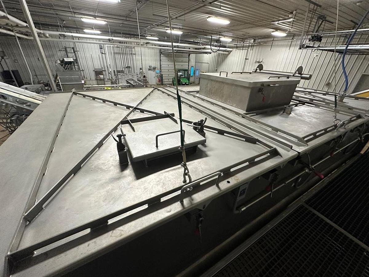 Used Mixer, Paddle, 519 CF, 304 Stainless Steel, Jacketed, 100 HP, Barely Used, #5991662