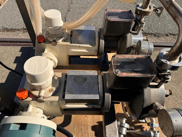 Used Pump, Metering, Dual-Pump, 1/2 HP, Stainless Steel, Bran & Lubbe, #5991177