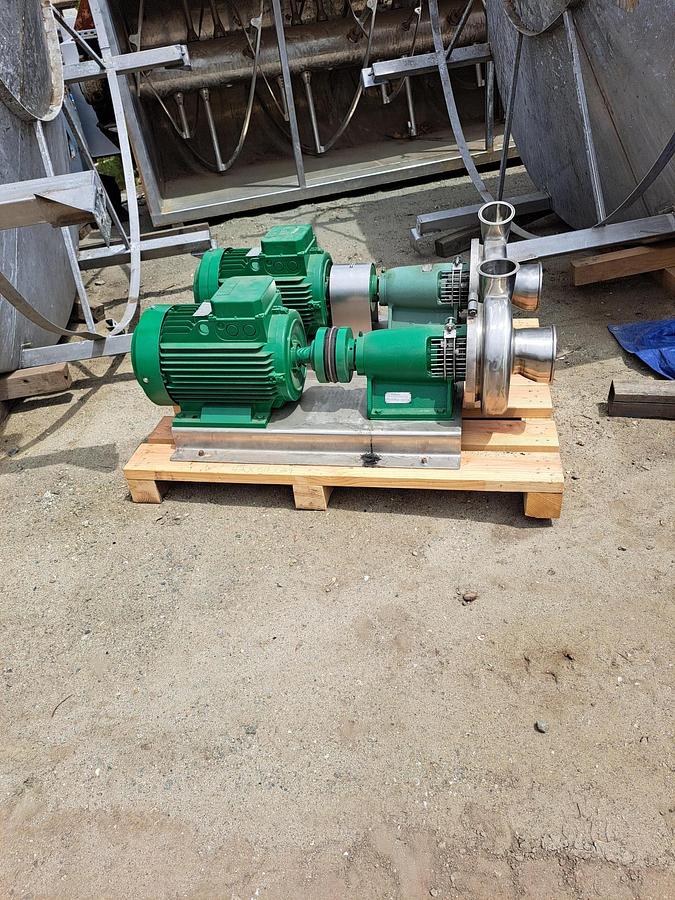 Used Pump, Centrif., 20/22 HP, S/st, 4" x 6", Sanitary, #S742772