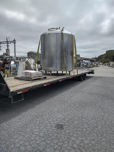 Used Tank, 2,000 Gallon, Stainless Steel, Jacketed, Agitated, APV Crepaco , #5532787