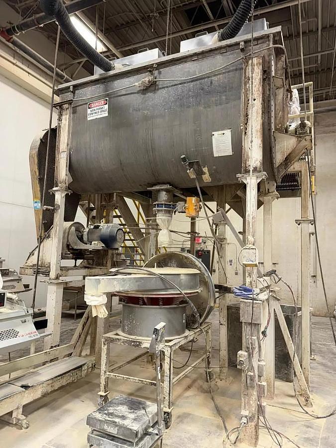 Used Mixer, Ribbon, 170 Cubic Feet, Stainless Steel, Double Spiral, Ribbon Blender, #5991786