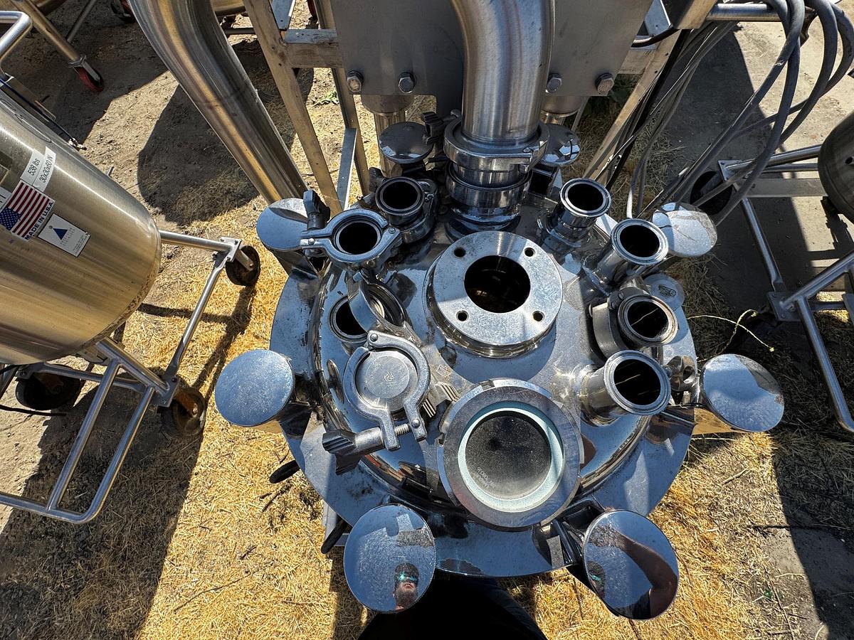 Used Tank, 26 Gallon (100 Liter), 316L Stainless Steel, Jacketed, Agitated, 58 PSI, BV Speciaal Roestvrijstaal, #5991491