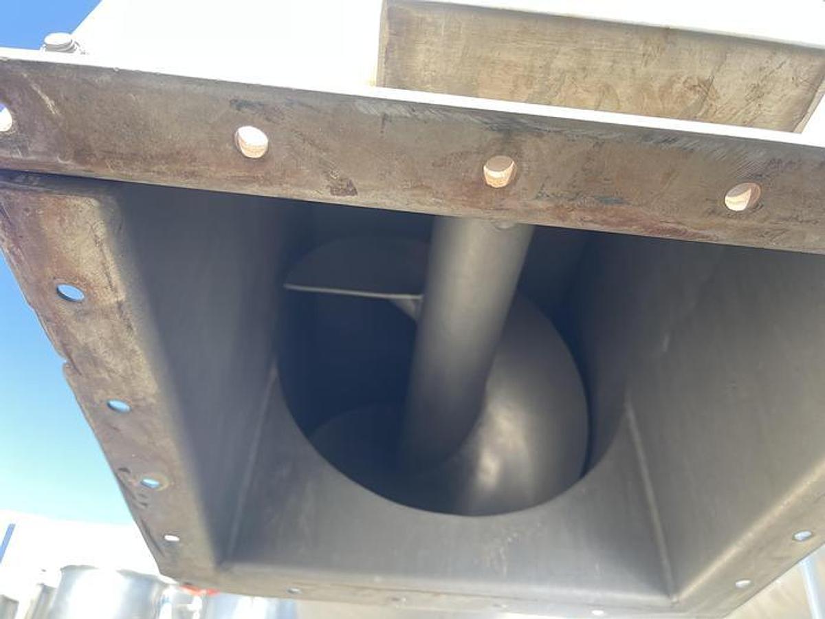 Used Conveyor, Screw, 14" x 25' Long, Stainless Steel, Incline Auger Screw, 5 HP, #5991703