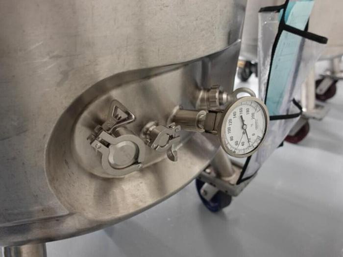 Used Reactor, 50 Gallon (200 Liters), 316L S/St, Jacketed, 45 PSI Internal, Agitated #S745438