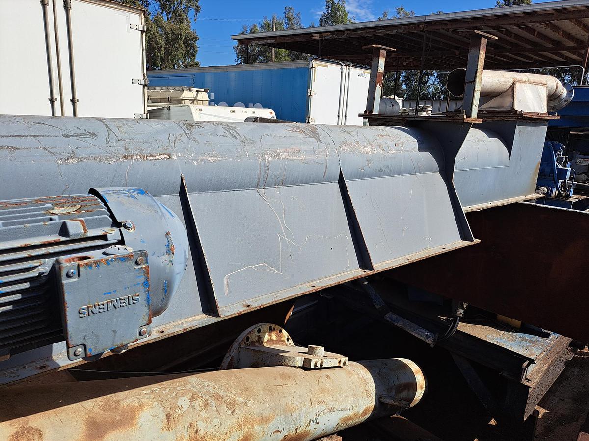 Used Conveyor, Screw, 18" Dia x 16' L, Stainless Steel, 5 HP Drive, #5991641