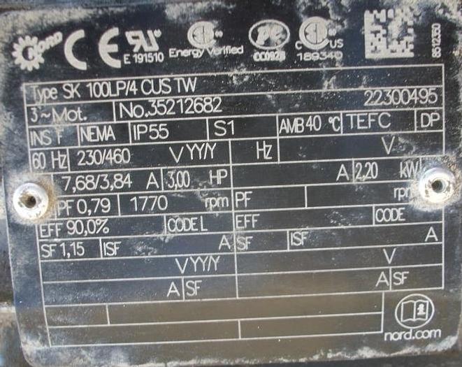 Used Mixer, Conical, 100 CF, 304 S/st, Gemco, 7.5 HP, #S741455