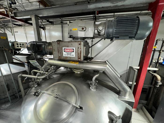 Used Kettle, 2,500 Gallon, Jacketed, Dbl Agitation, Feldmeier, #5991021