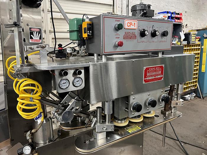 Used Capper, Inline, 6-Spindle, Kaps-All Model A-2, Cap Sorter #S745194