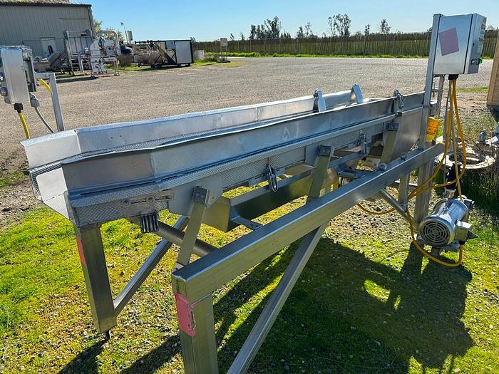 Used Screen, Vibratory, Dewatering, Stainless Steel, 5 HP, With Pump #S745396