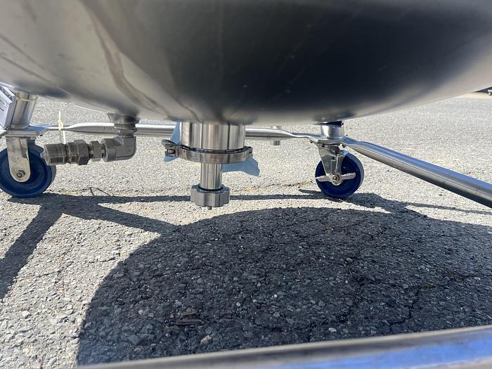 Used Reactor, 25 Gallon (400 Liters), 316L Stainless Steel, Jackted, Agitated #S745440