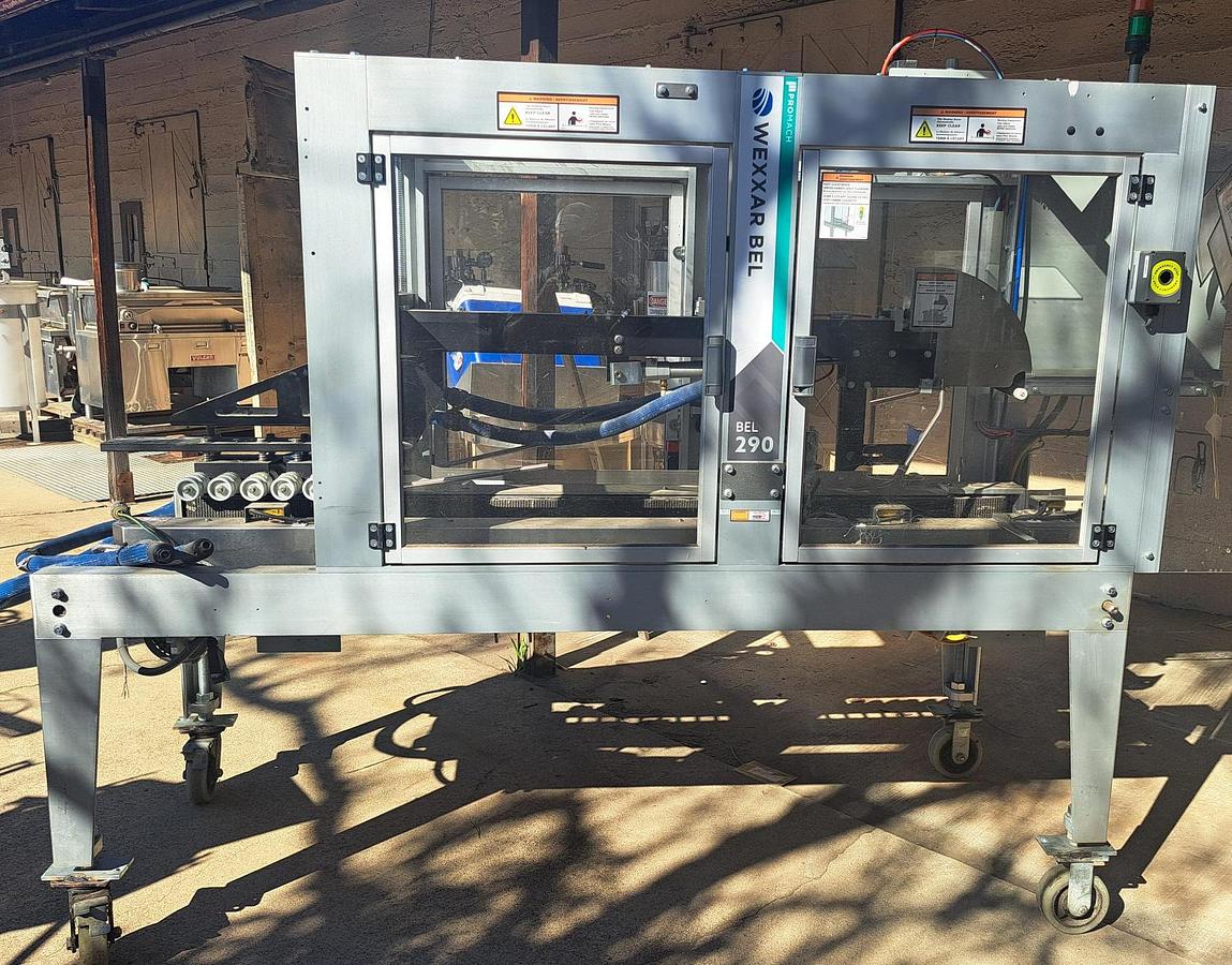 Used Case Packer, Automatic, Wexxar BEL 290H, Hot Melt, Up to 50 CPM, #5991668