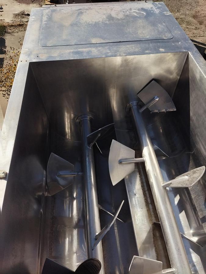 Used Mixer, Paddle, 75 CF, Stainless Steel, 30 HP