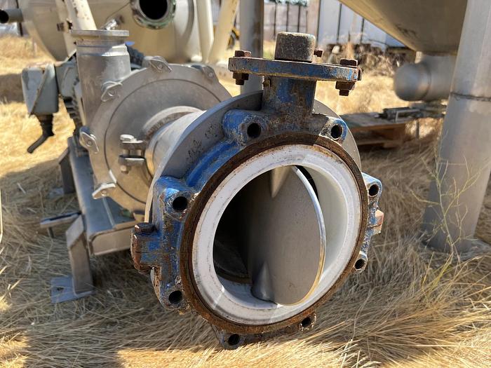 Used Pump, Centrif., S/st, 40 HP, S/st, 4" x 5", 8" Butterfly Valve - #S745265