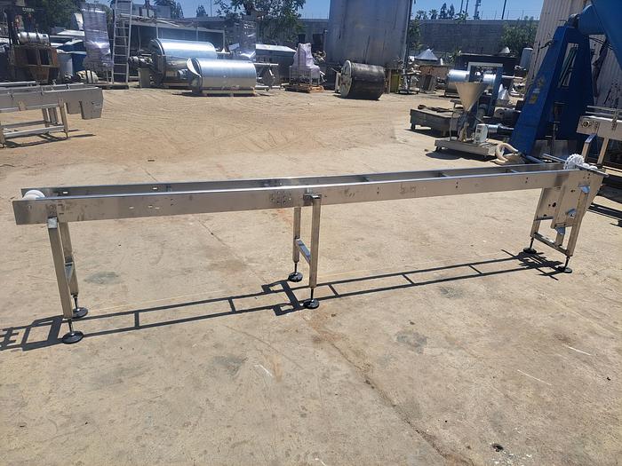 Used Conveyor, Trans Automation Technologies, 8" x 12', Stainless Steel Frame #5512922
