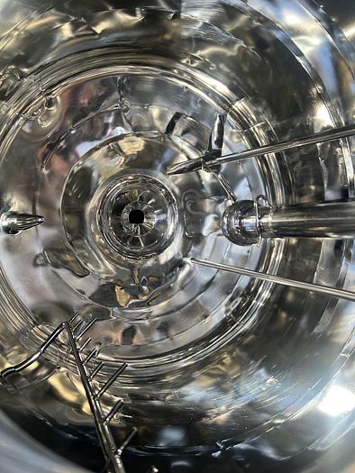 Used Reactor, 65 Gallon (250 Liters), 316L Stainless Steel, Jacketed, Agitated #S745443