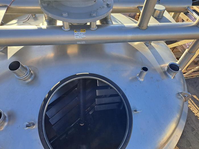 Used Tank, 1,000 Gallon, Scrape Agitated, Jacketed, APV Crepaco #S745296