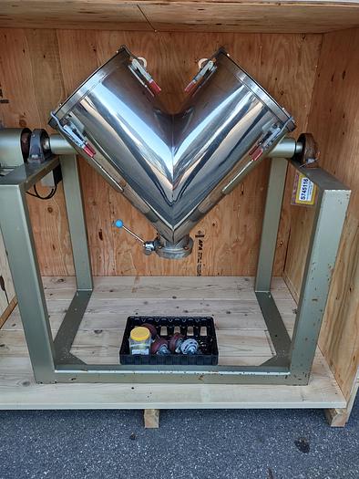 Used V-Type Twin Shell Mixer, CapPlus, Model CPT-3CF, 3 Cubic Feet, Stainless Steel #S745116