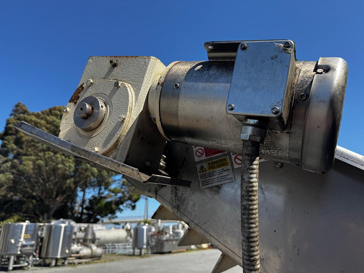 Used Conveyor, Belt, 11.75” x 12’, Incline, VWM, Cleated Belt, Stainless Steel, #5991417