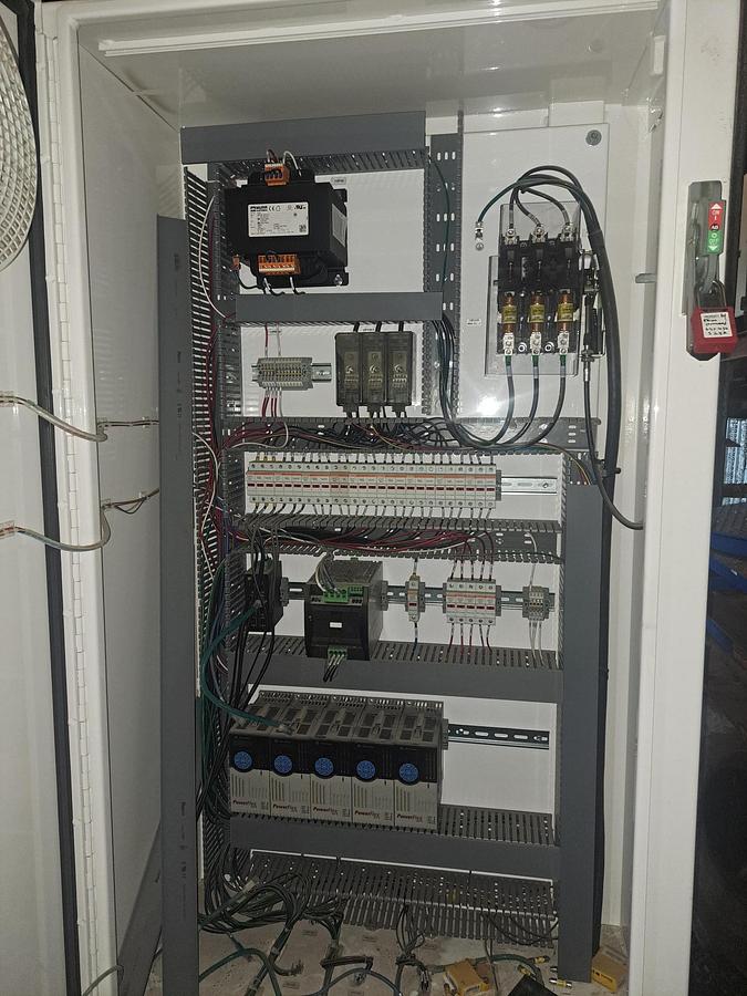 Used Wrapper, Pallet, Automatic, Lantech QLA, 92" Wrap Height, 25' Powered Conveyor, #5991667