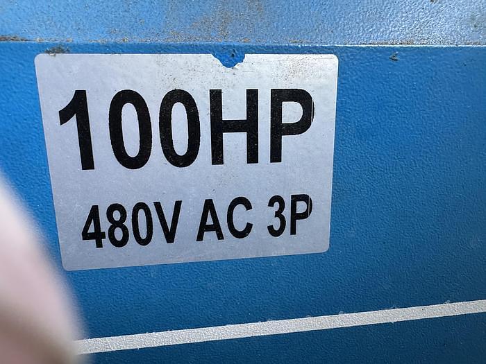 Used Compressor, Air, 100 HP, 440 CFM, 100 PSI, US Air Compressor, Screw, #5991331