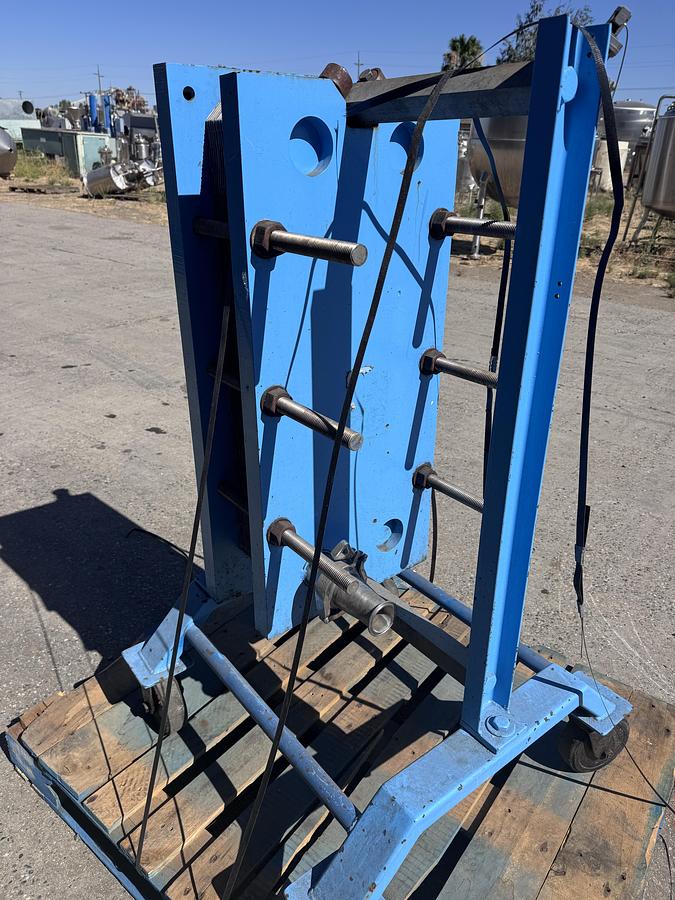 Used Heat Exchanger, Plate, 120 SF, Alfa Laval, Stainless Steel, Portable, 12" x 32" , #5991810