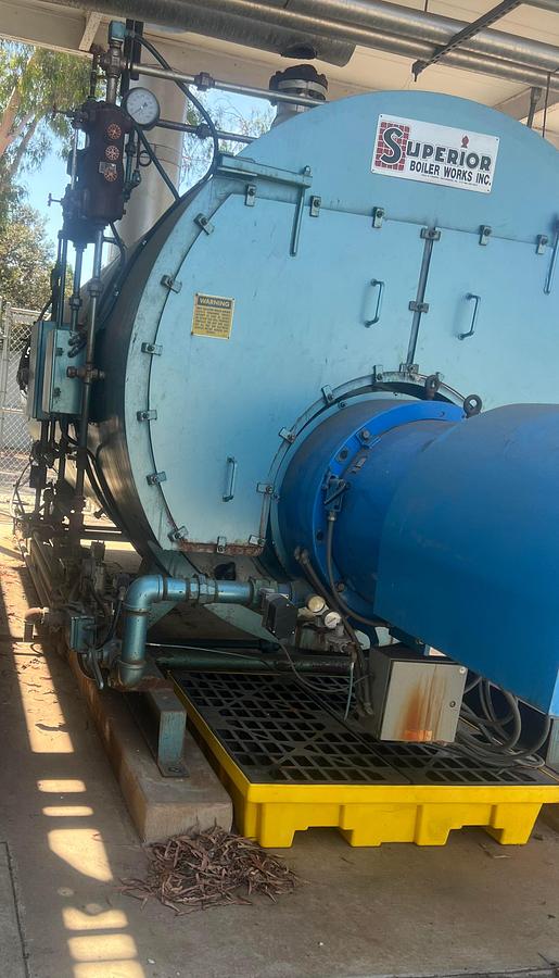 Used Boiler, 350 HP, 250 PSI, Superior, Firetube, Package System, #5991552