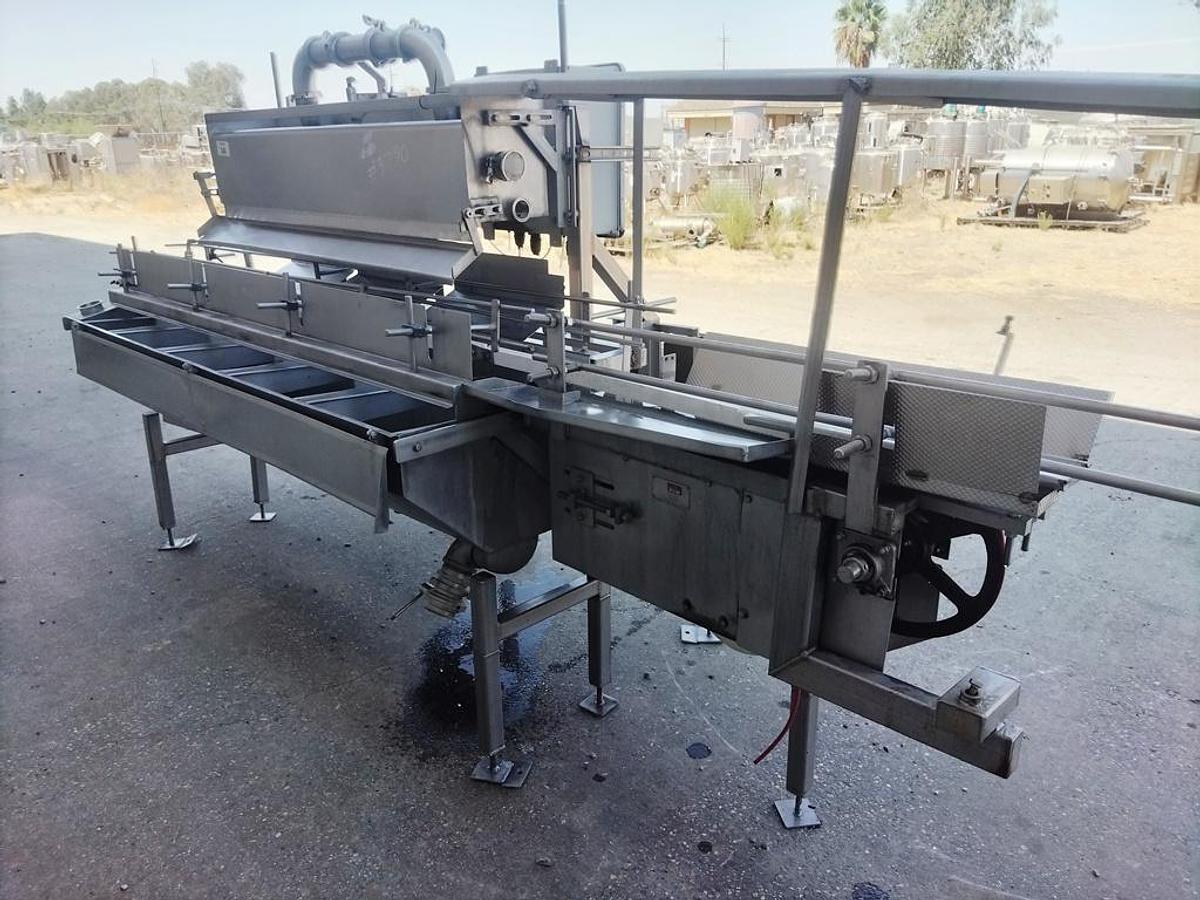 Used Briner, Overflow, Stainless Steel, 12 feet, Volta Belt Conveyor, Waukesha 130 U1 Pump, #5991929