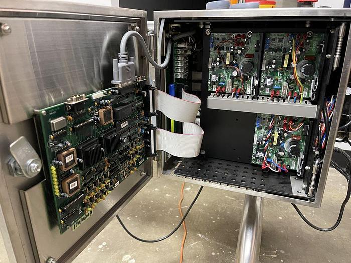 Used CVC Model 300C Labeler with Sanitary Conveyor