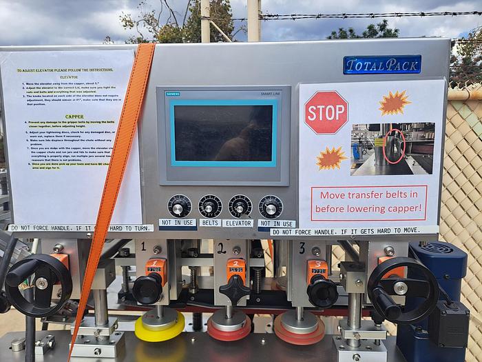 Used Capper, Inline, Spindle, TotalPack DS-200A , Automatic Inline Capper #5990982