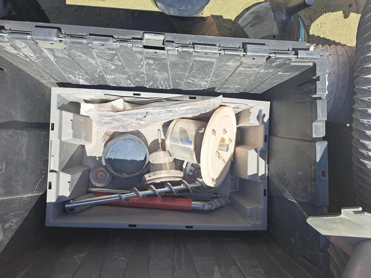 Used Filler, Auger, Inline, Single Head, AMS A-400, Stainless Steel, Automatic, #5991556