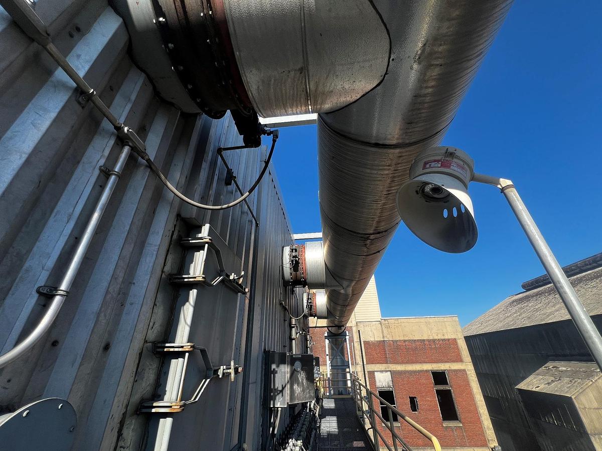 Used Dust Collector, 4,500 SF, 50,000 CFM, High Temp, Insulated, #5991542