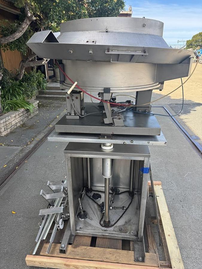 Used Unscrambler, Cap, Rotary, Stainless Steel, Inline Filling Systems, Elevator, #5991741