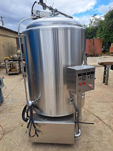 Used Tank, 200 Gallon, Stainless Steel, Insulated, Dish Top & Bottom, 36" X 48" #S745519