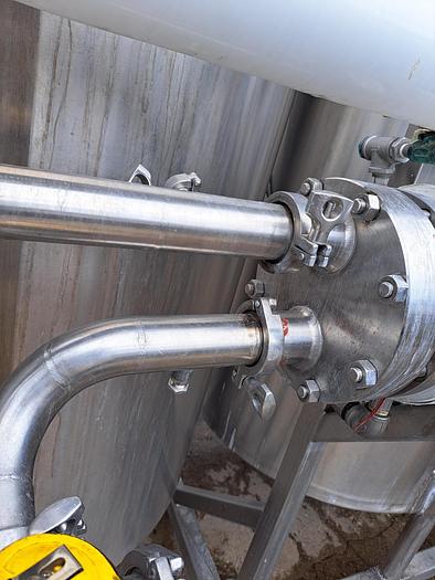 Used CIP, 3-Tank CIP Skid, 370 Gallon, 304 S/st, PIA, Heat Exchanger #S745252