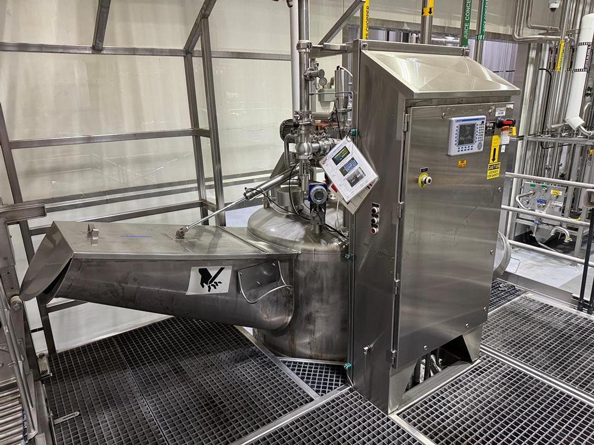 Used Chopper Tank, 500 Gallon, Feldmeier, Jacketed, With Drum Tilter, #5991619