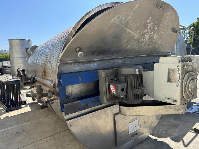 Used Tank, 6,500 Gallon, Stainless Steel, Dish Bottom, Jacketed, #5991009