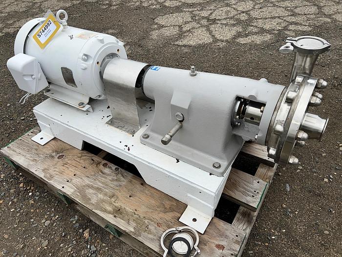 Used Pump, Centrifugal, 20 HP, Stainless Steel, Fristam, 2.5" In/Out #S744992