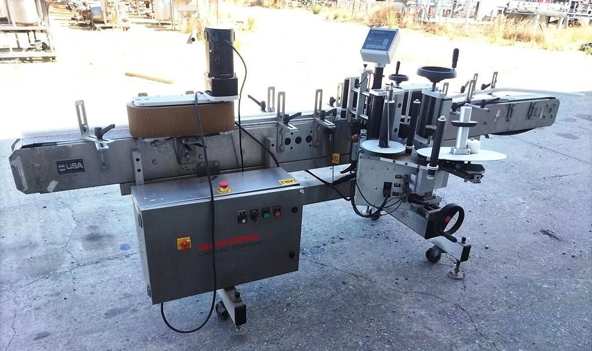 Used Labeler, Pressure Sensitive, Quadrel Econoline E100, 2017, Stainless Steel, #5991958