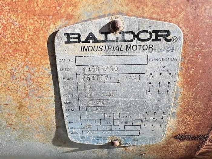 Used Pump, Centrif., 15 HP, C/st, 3" X 4", 325 GPM, #C734043