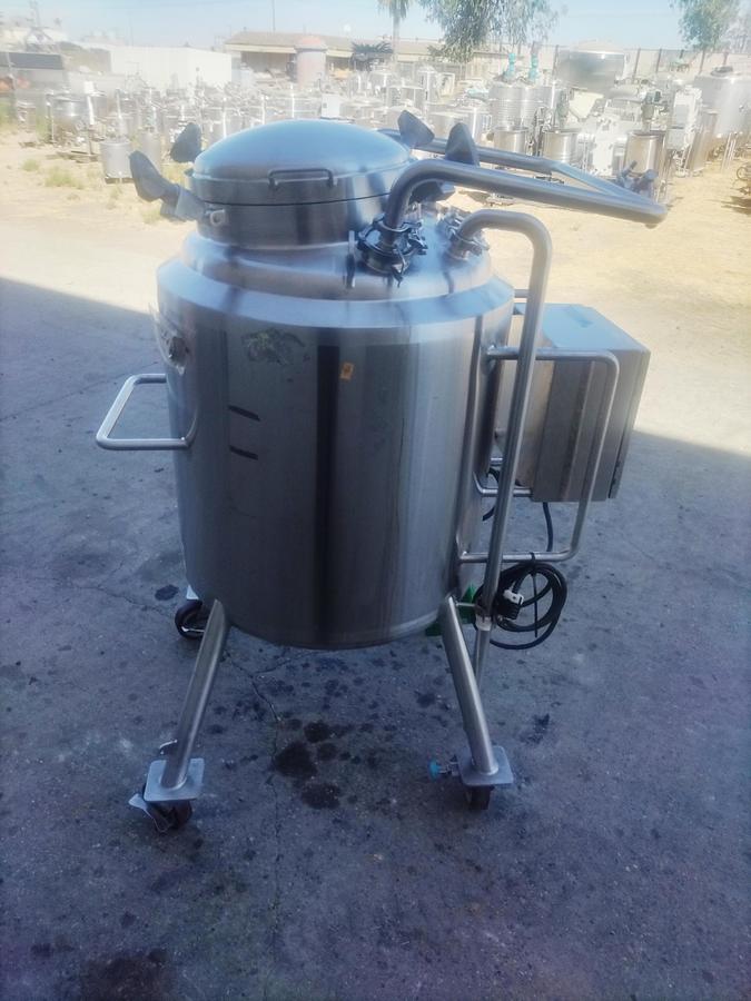 Used Tank, 66 Gallon, Stainless Steel, Jacketed, Agitated, DCI, 45 PSI, #5991955