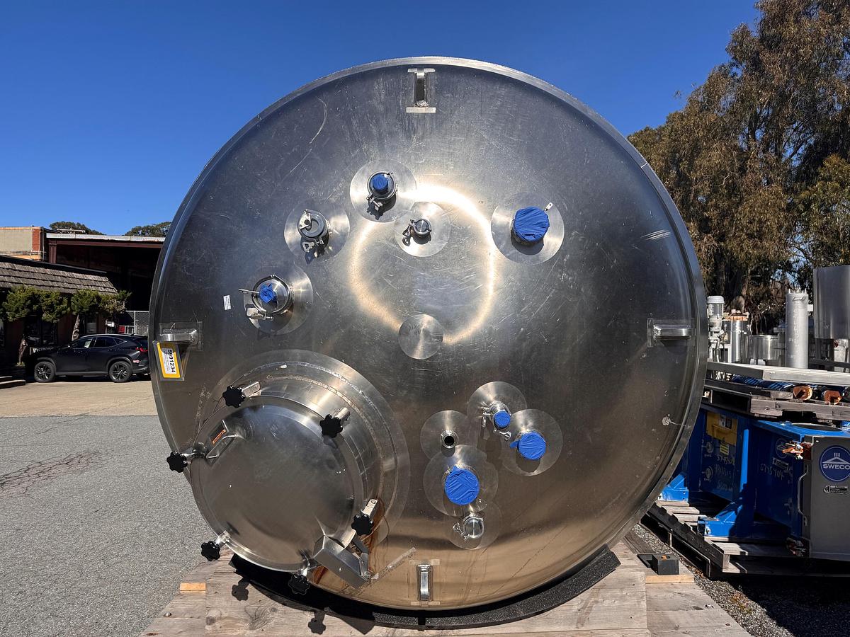 Used Tank, 2,642 Gallon (10,000 Liter), Stainless Steel, Full Vac, 45 PSI, Insulated #5991438