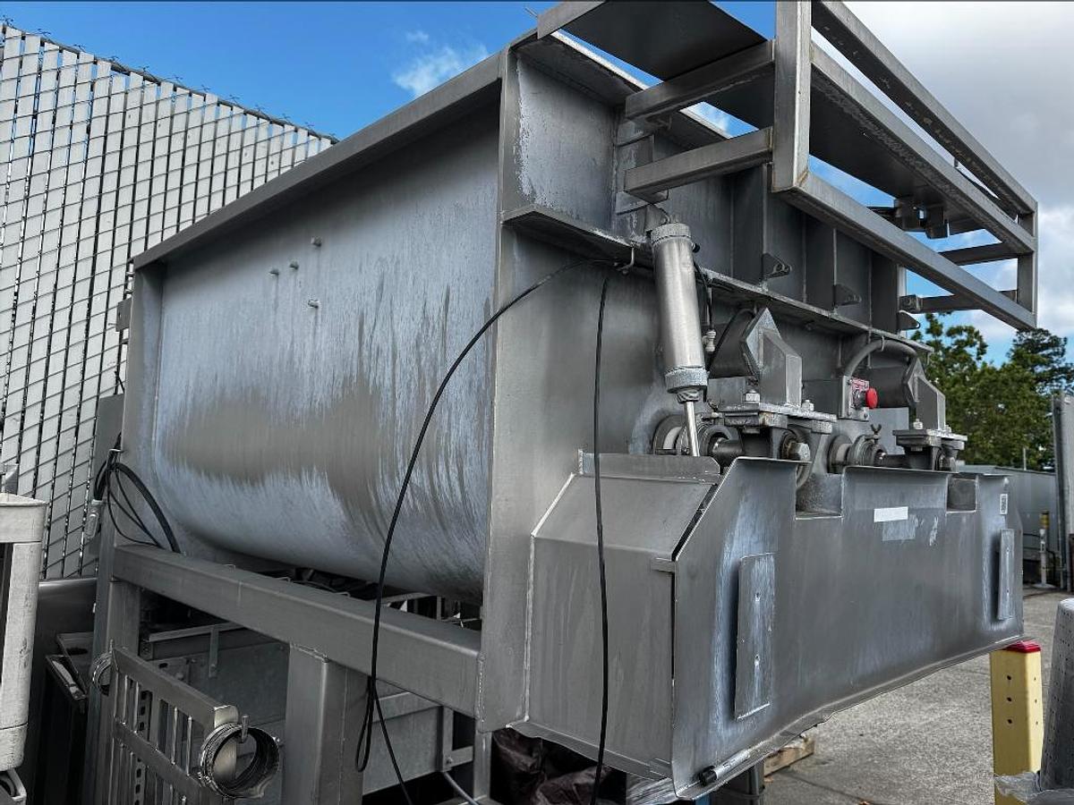 Used Mixer, Ribbon, Stainless Steel, Double Spiral Ribbon Blender, Model DM-28072-R, #5991836
