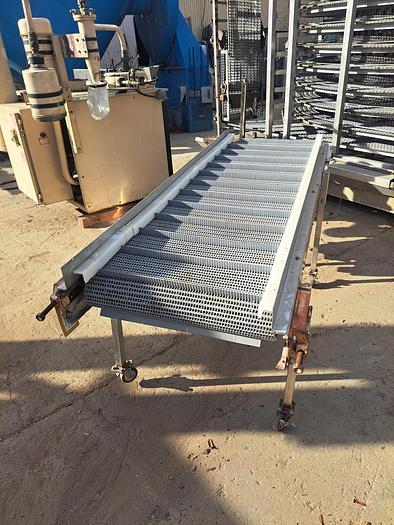 Used Conveyor, Belt, 24" x 72", S/st, 1 HP, Cleated, Incline #S744491