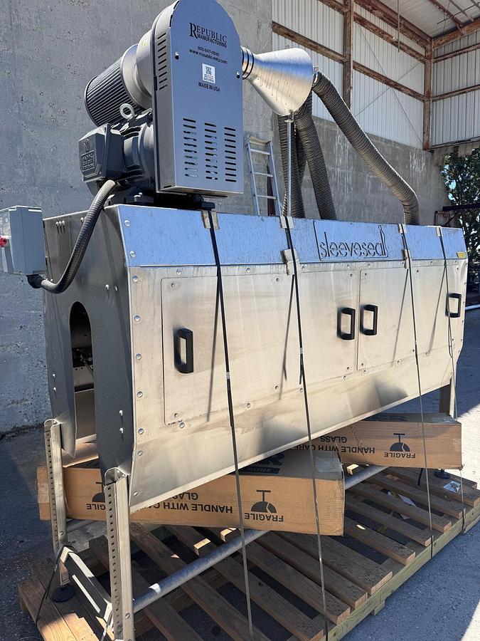 Unused Dryer, Bottle, Shrink Sleeve Air Knife, Sleeves Seal, Stainless Steel, 25 HP, #5991710