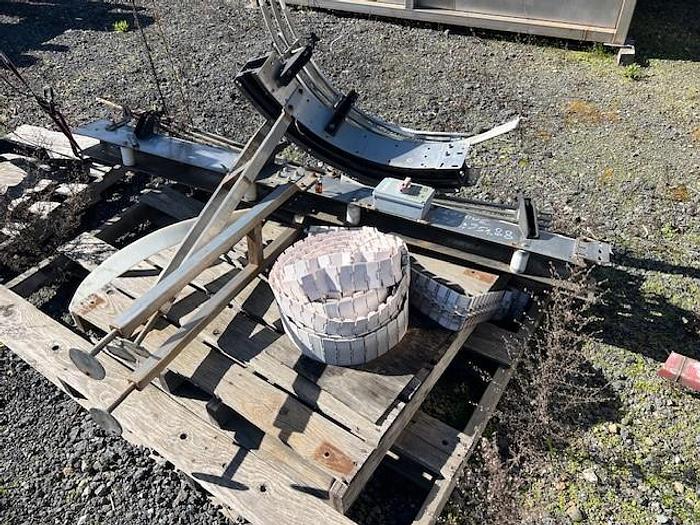 Used Conveyor, Belt, 6" X 25', S/st, Bottle Track, #S741839