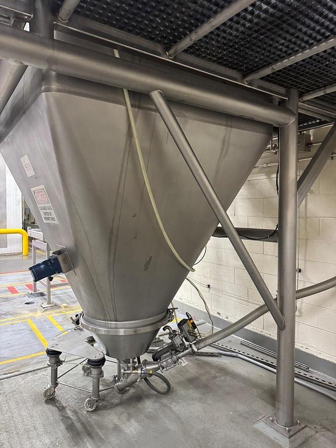 Used Sugar Receiving & Unloading System, Semi-Bulk / Rice Lake / Fristam, Stainless Steel, #5991615