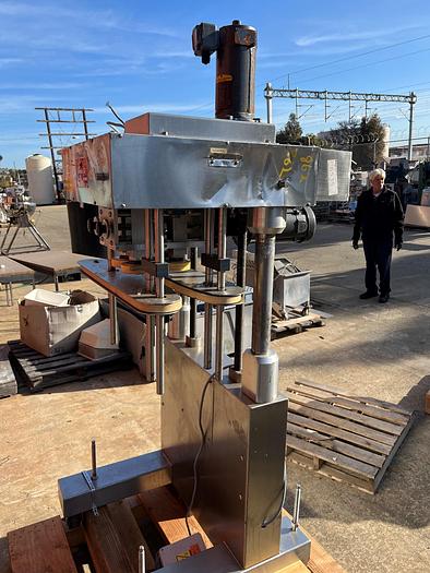 Used Capper, Kaps-All Model F-E4, Inline Spindle #S745104